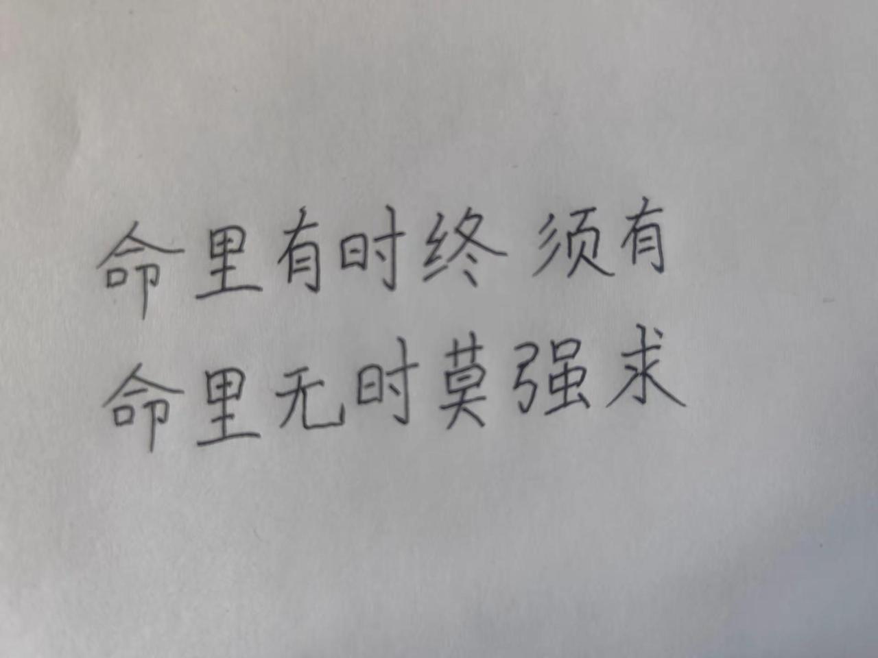 每日一句。命里有时手写笔记 晒晒我的手写笔记 一笔一划写出自己的亲身经历
