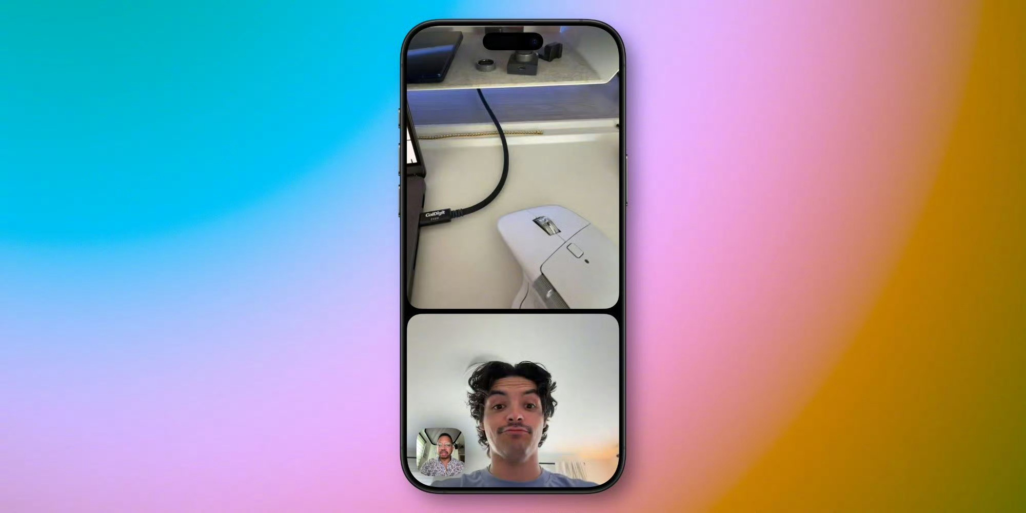 iPhone17打视频能同时用前后摄像头 我觉得这个功能在远程协作时会很实用，比