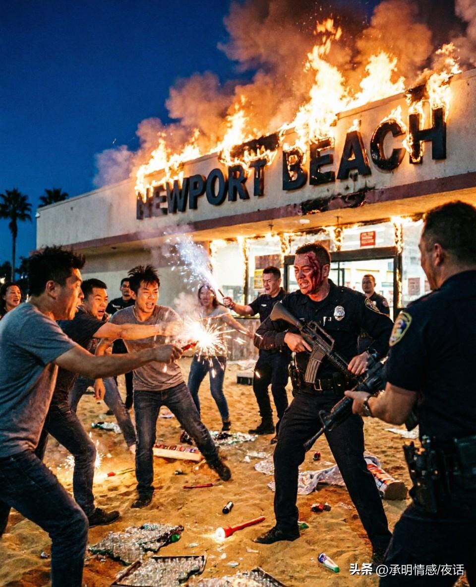 美国独立日狂欢变混乱！海滩烟花变“武器”砸向警察，400余人当场被捕

谁能想到