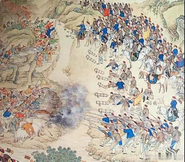 1756年冬，清军在伊犁河谷杀疯了，准噶尔叛军的尸体堆得比山还高，狗群啃食着这些