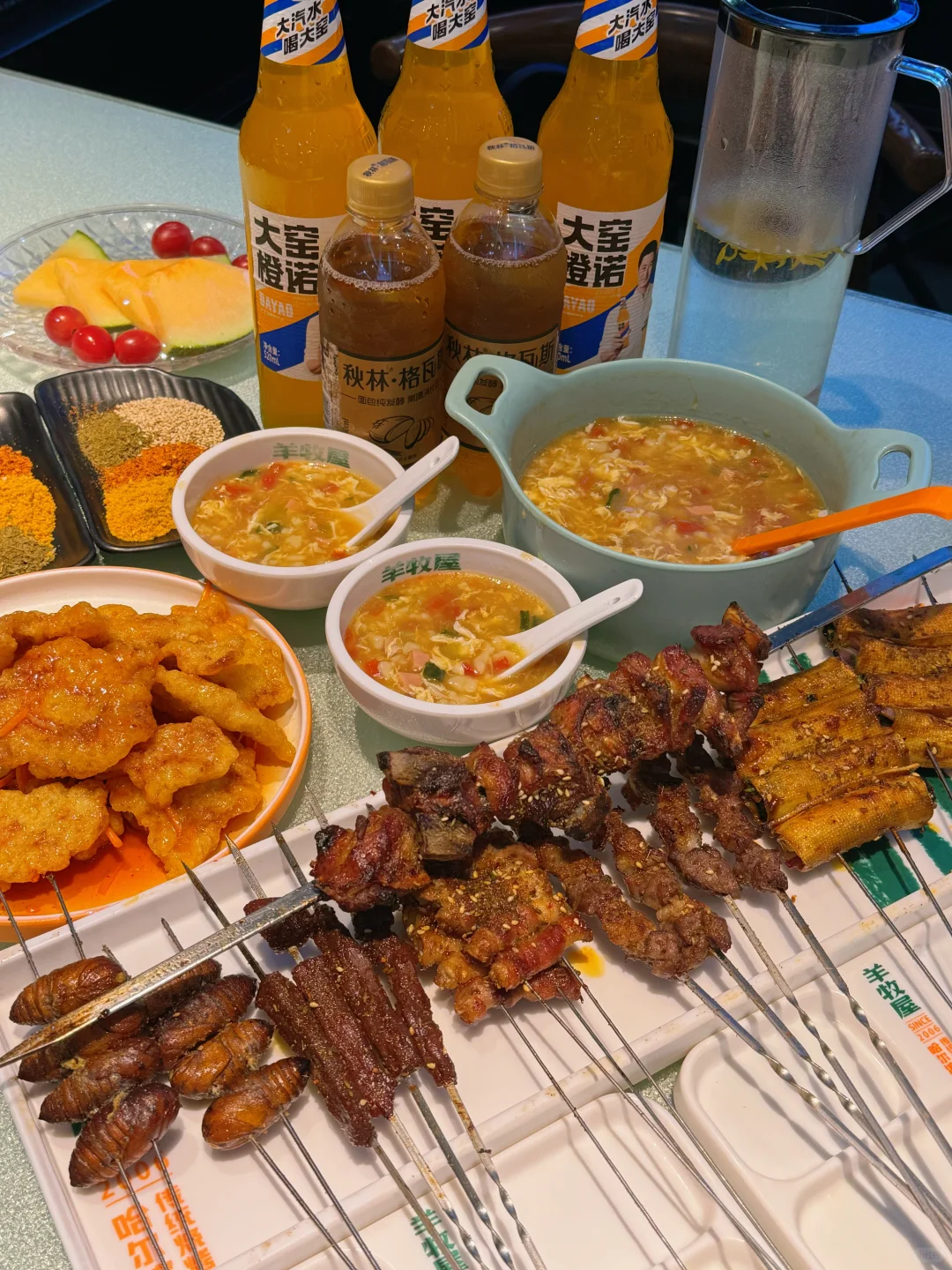 就在佛山创产‼️终于吃到了东北烧烤啦～～