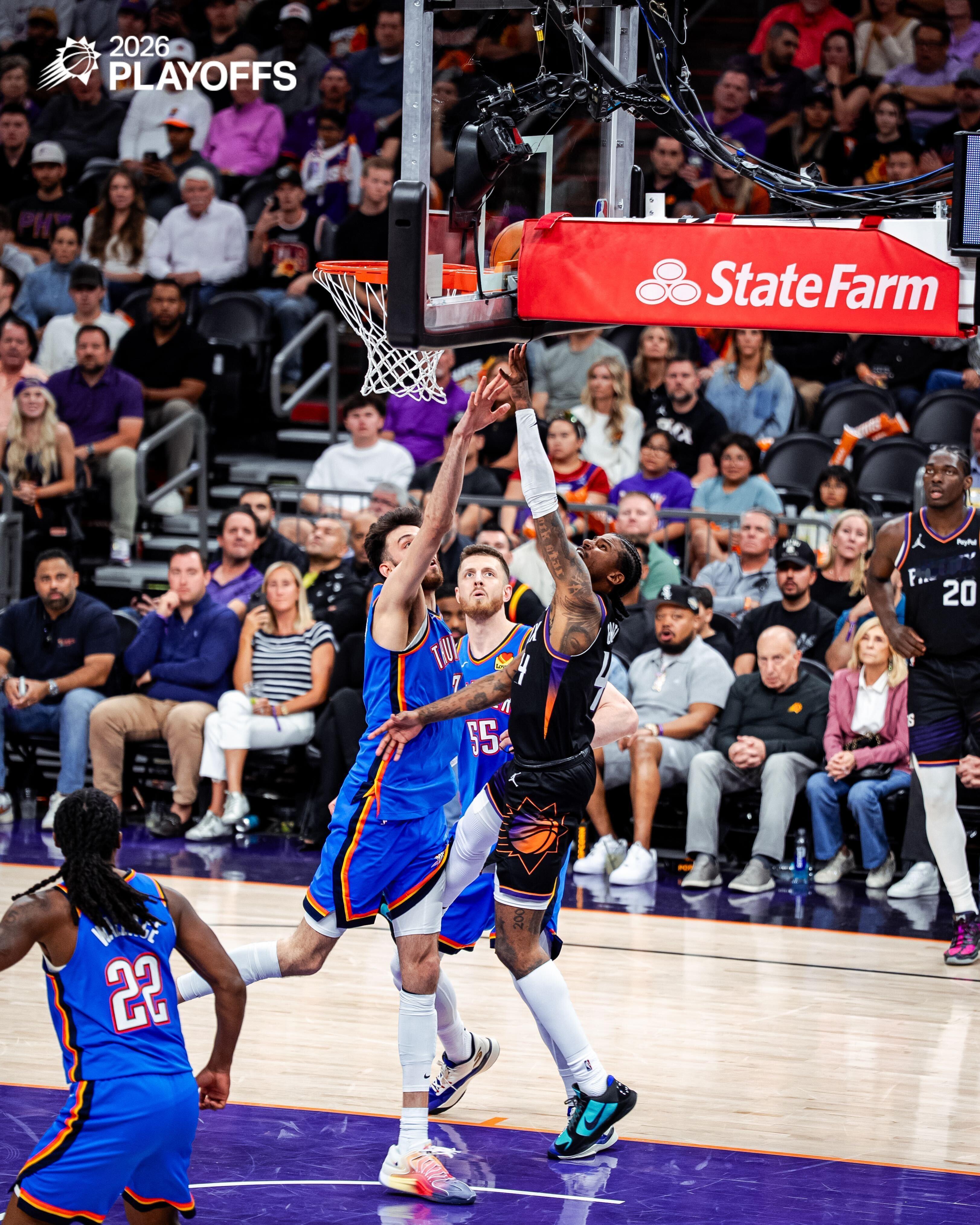 JG 强突篮下打进两分 🔥💪菲尼克斯太阳 ｜雷霆vs太阳