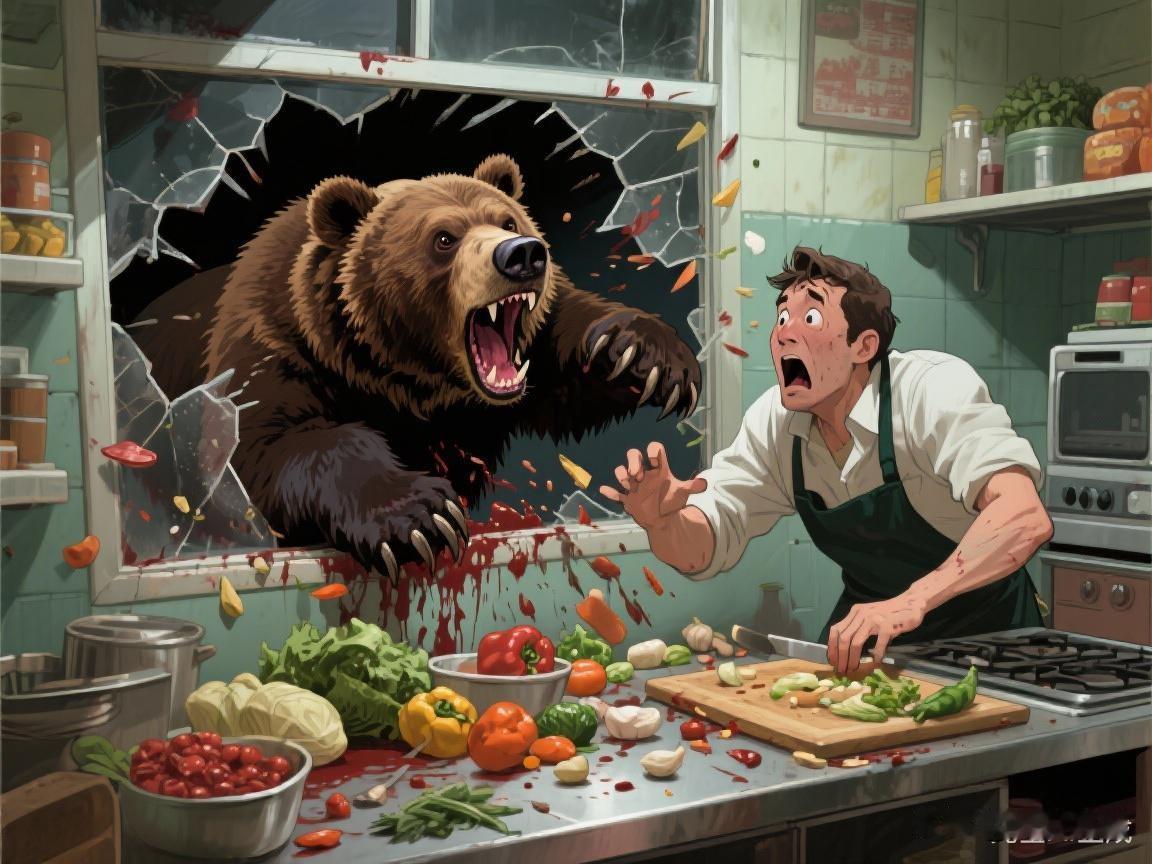 近期，在日本青森县的一家拉面店里，一位员工在精心准备食材的过程中，突然遭到一只熊