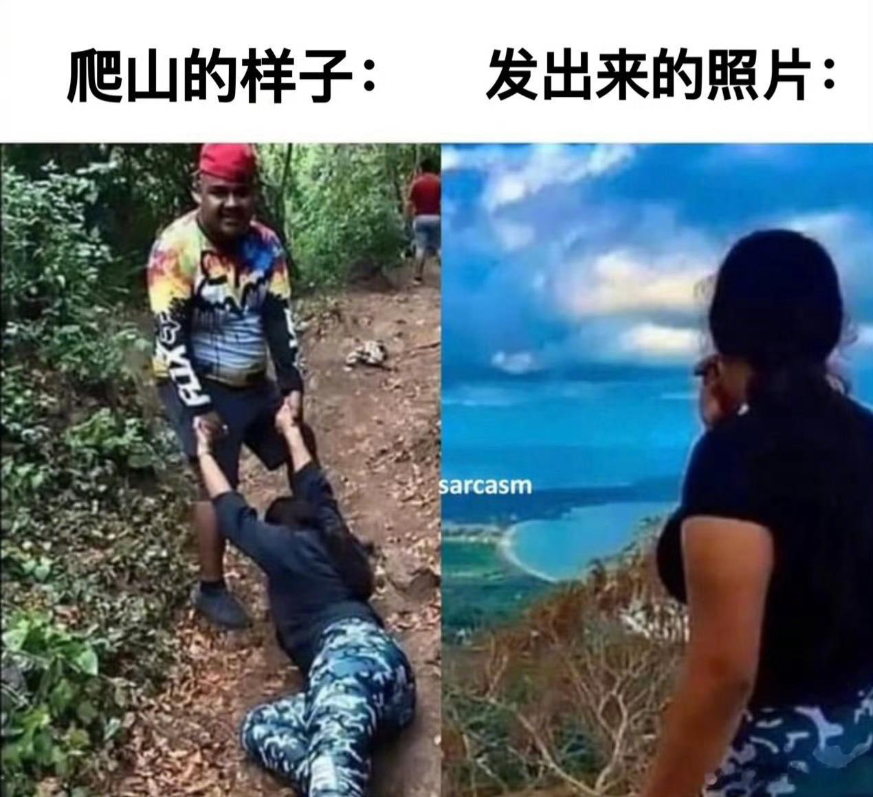 爬的时候多狼狈，摆的姿势就要多潇洒！ ​ ​​​
