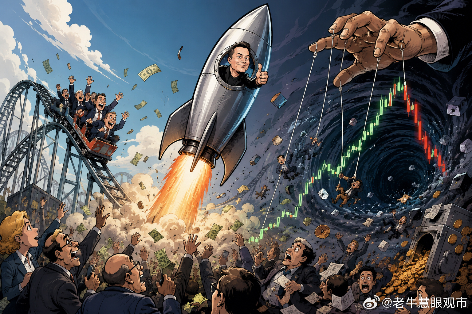 3万亿美元的火箭：SpaceX狂飙背后，美股正在逼近一场“单股系统性风险”Spa