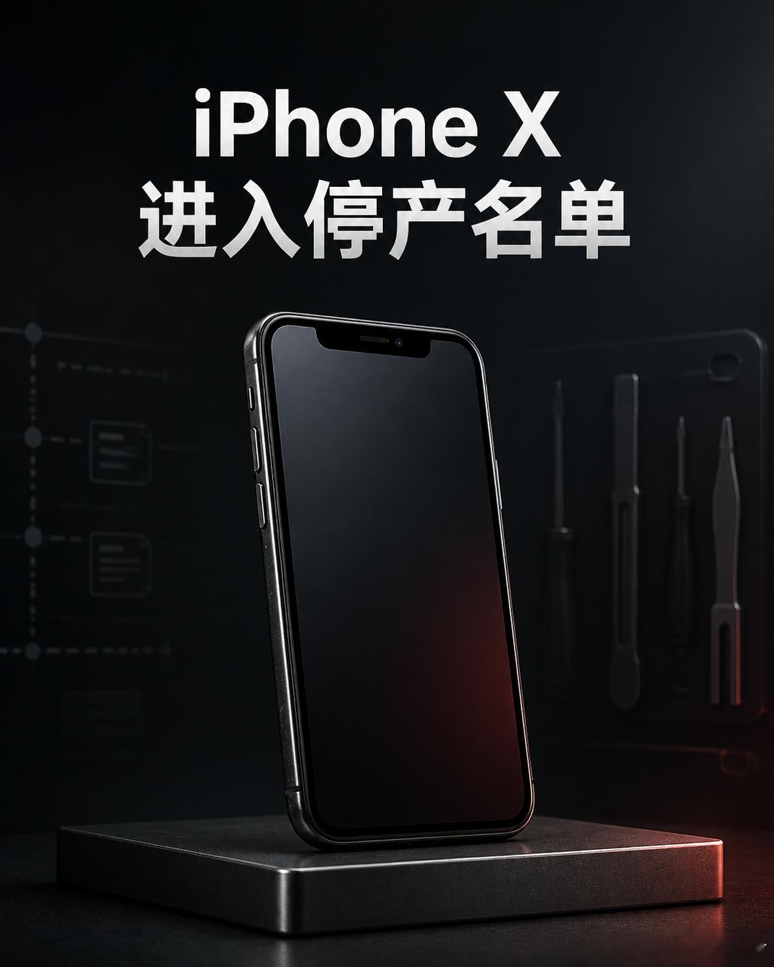 iPhoneX被列为停产产品iPhone X还能用，但它的官方维修周期已经走到终