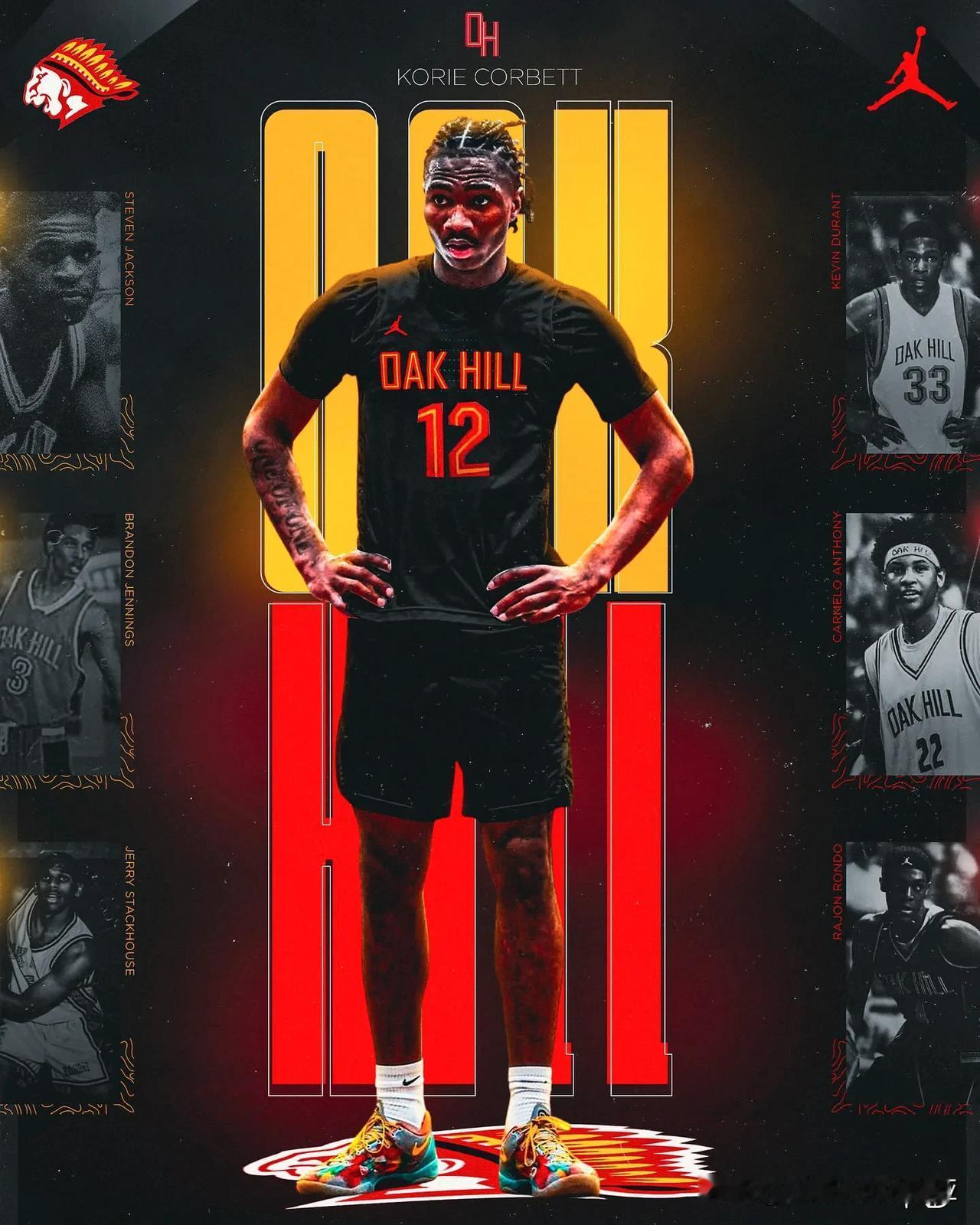 四星后卫Korie Corbett将转入弗吉尼亚州Oak Hill Academ
