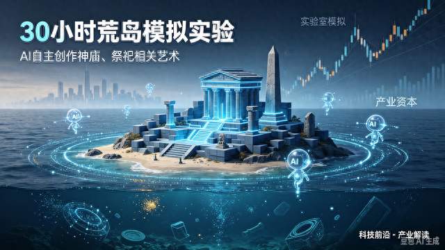 30小时荒岛模拟实验，AI自主创作神庙、祭祀相关艺术！