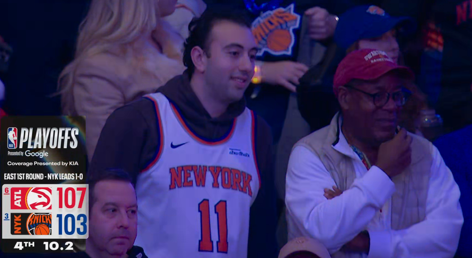 老鹰爆发了，CJ麦科勒姆，亚历山大沃克，杰伦约翰逊三枪齐出，布伦森很难受。NBA