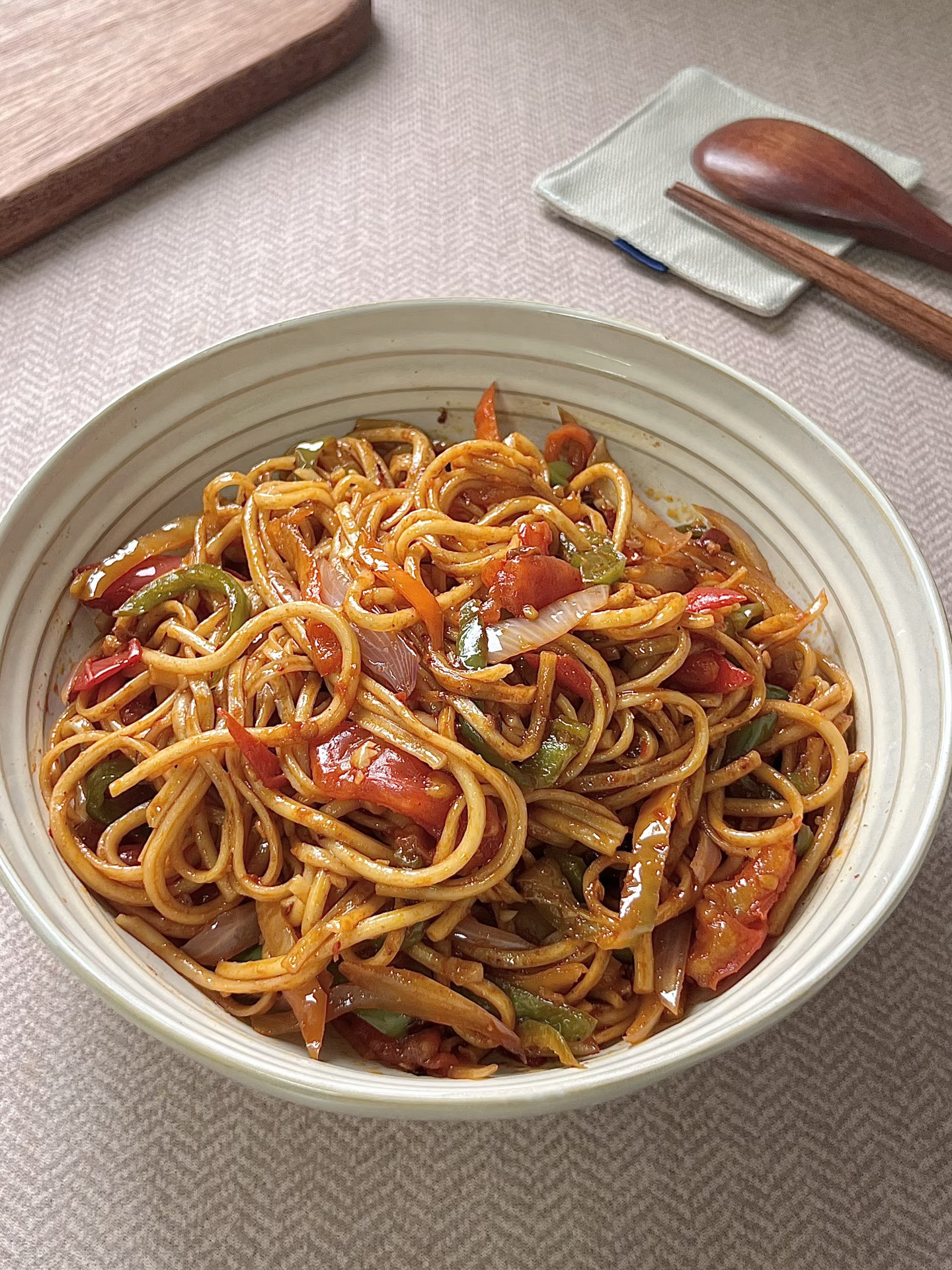 炒面炒拉条这样做❗️也太太太好吃了🤤