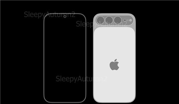苹果iPhone20早期渲染图，四曲面玻璃+横条摄影模组[吃瓜群众]
 苹果真的