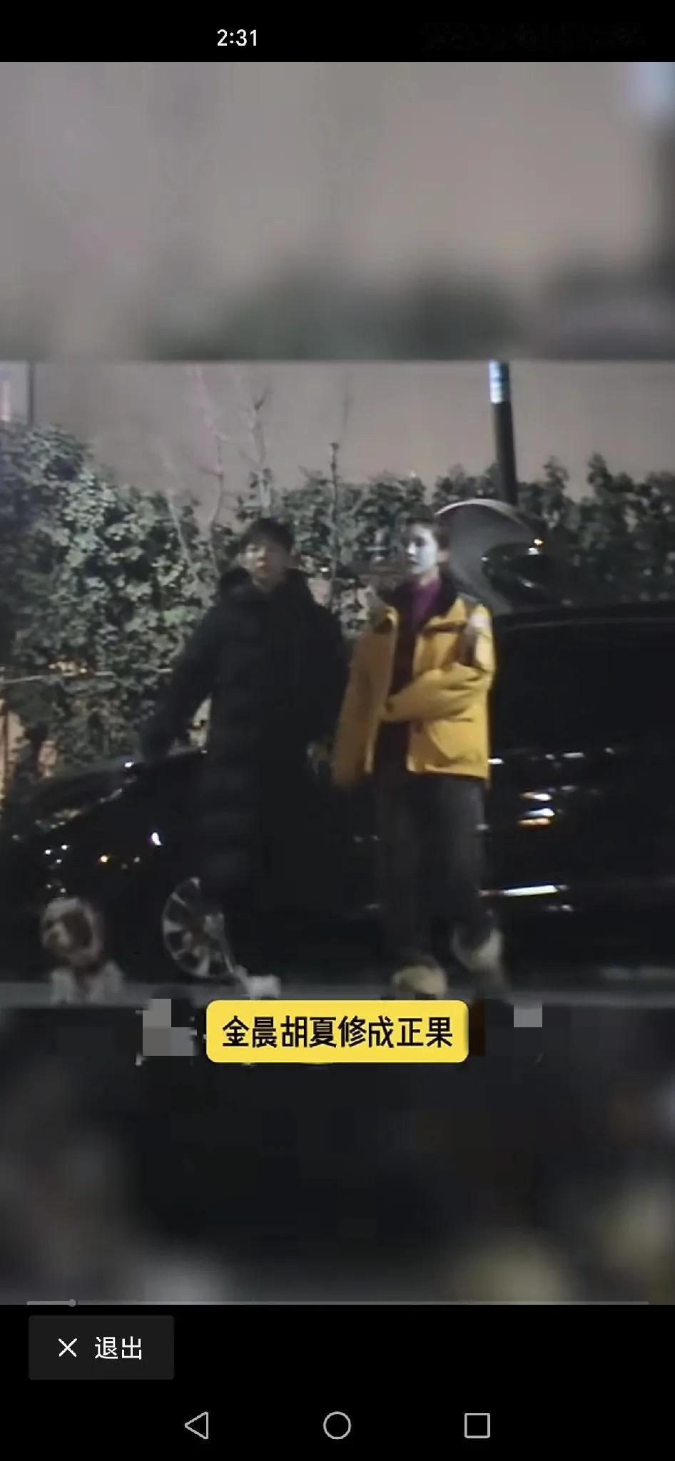 金晨跟胡夏看着不搭界，居然要修成正果了？胡夏大过年的都提着礼物上门给岳父和丈母娘