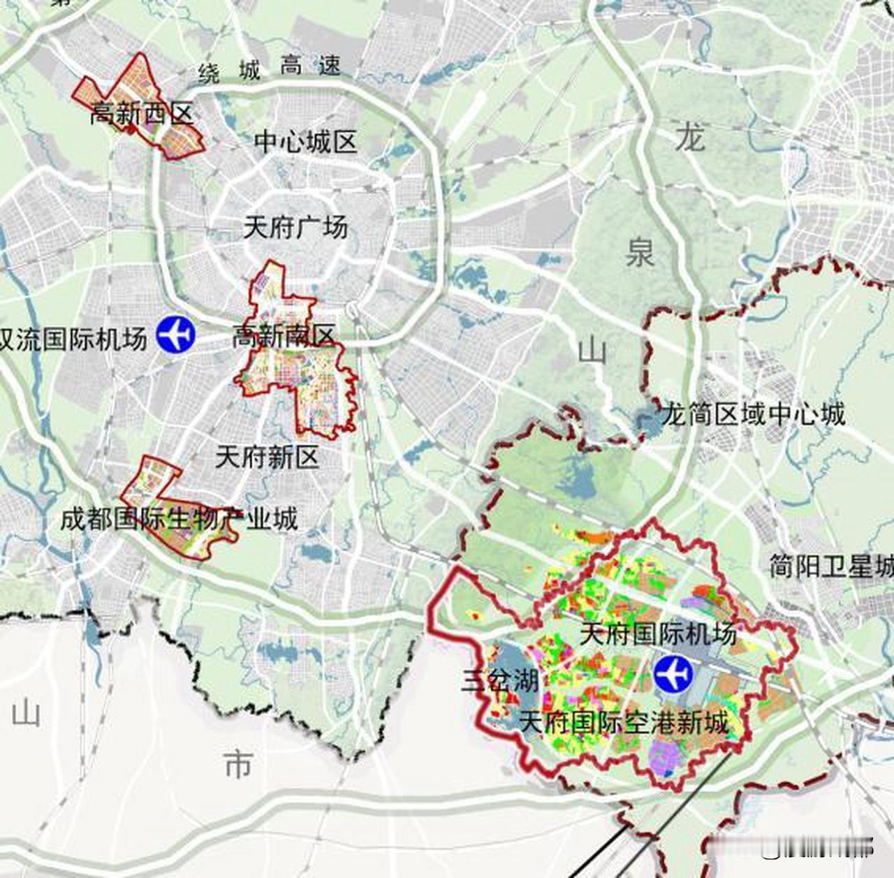 说到成都的高新区，很多人都有误解，习惯把高新南区代表整个高新区！其实成都高新区分