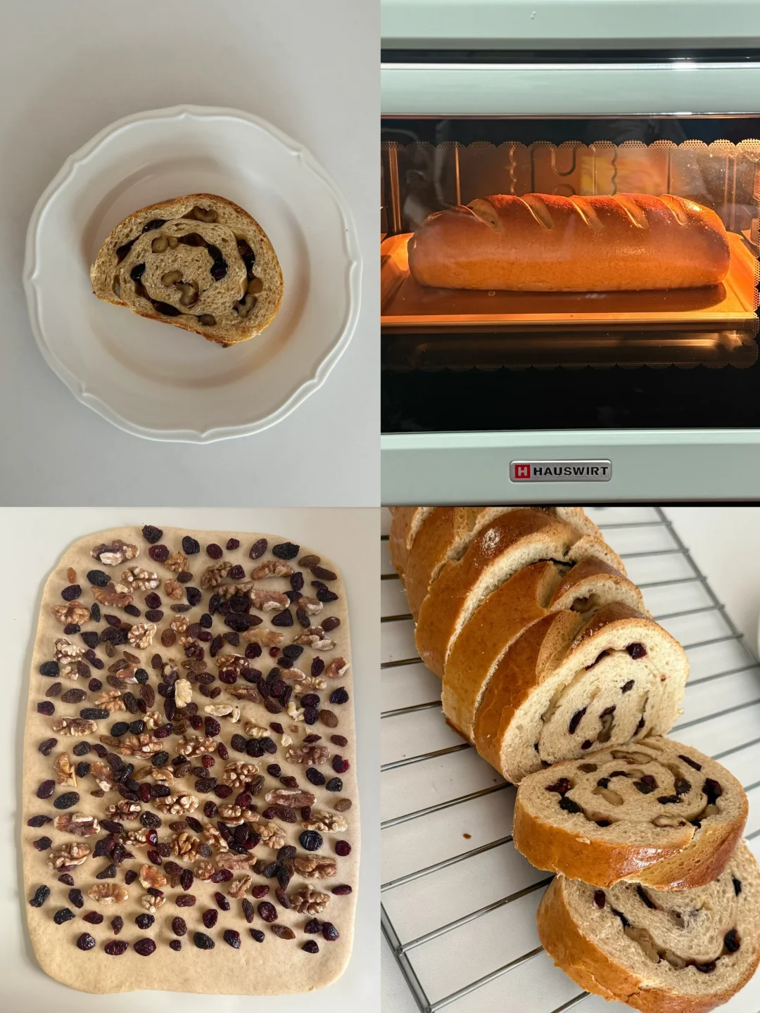 ‼️巨简单｜快手又美味的低糖全麦大列巴🥖