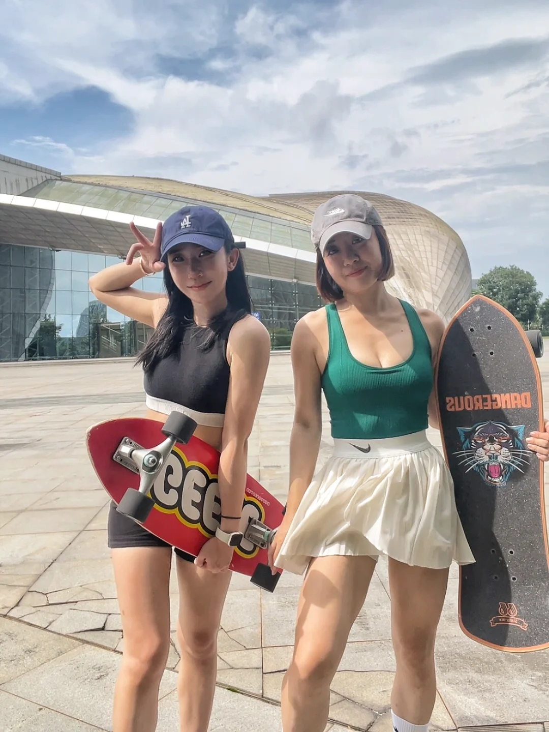 不会打网球的撸铁人不是好的滑板女孩🛹