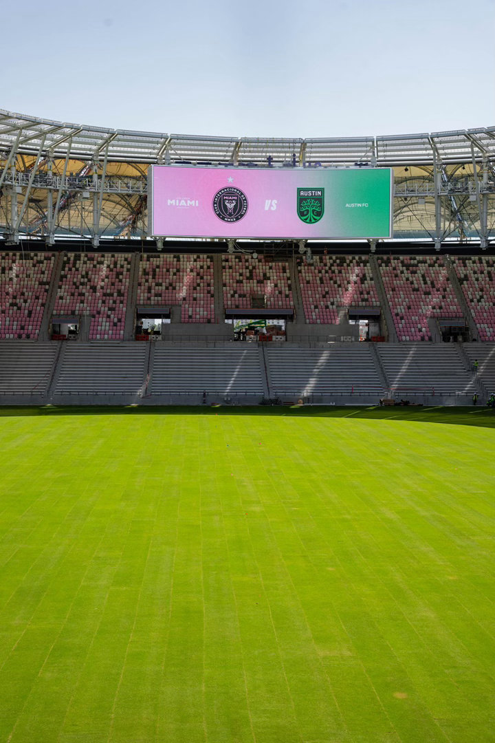 🏟迈阿密国际新球场已准备就绪，并进行了测试✅看台已完成最终调整，4月4日，迈阿
