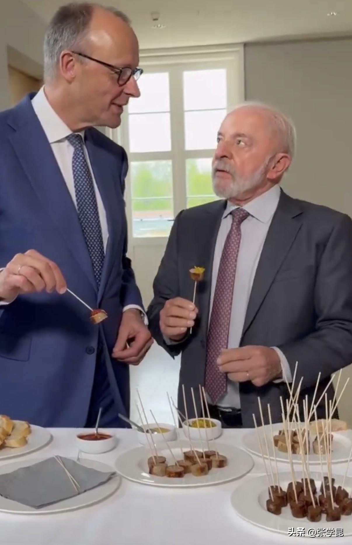 正在德国访问的巴西总统卢拉21日写道：“感谢德国的盛情款待！昨天我度过了一段特别