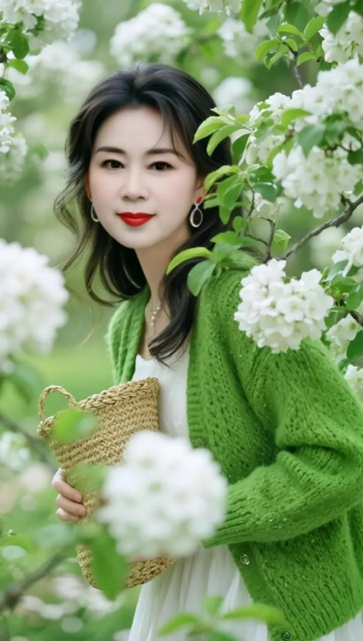 AI清新花丛照 随变ai随便玩