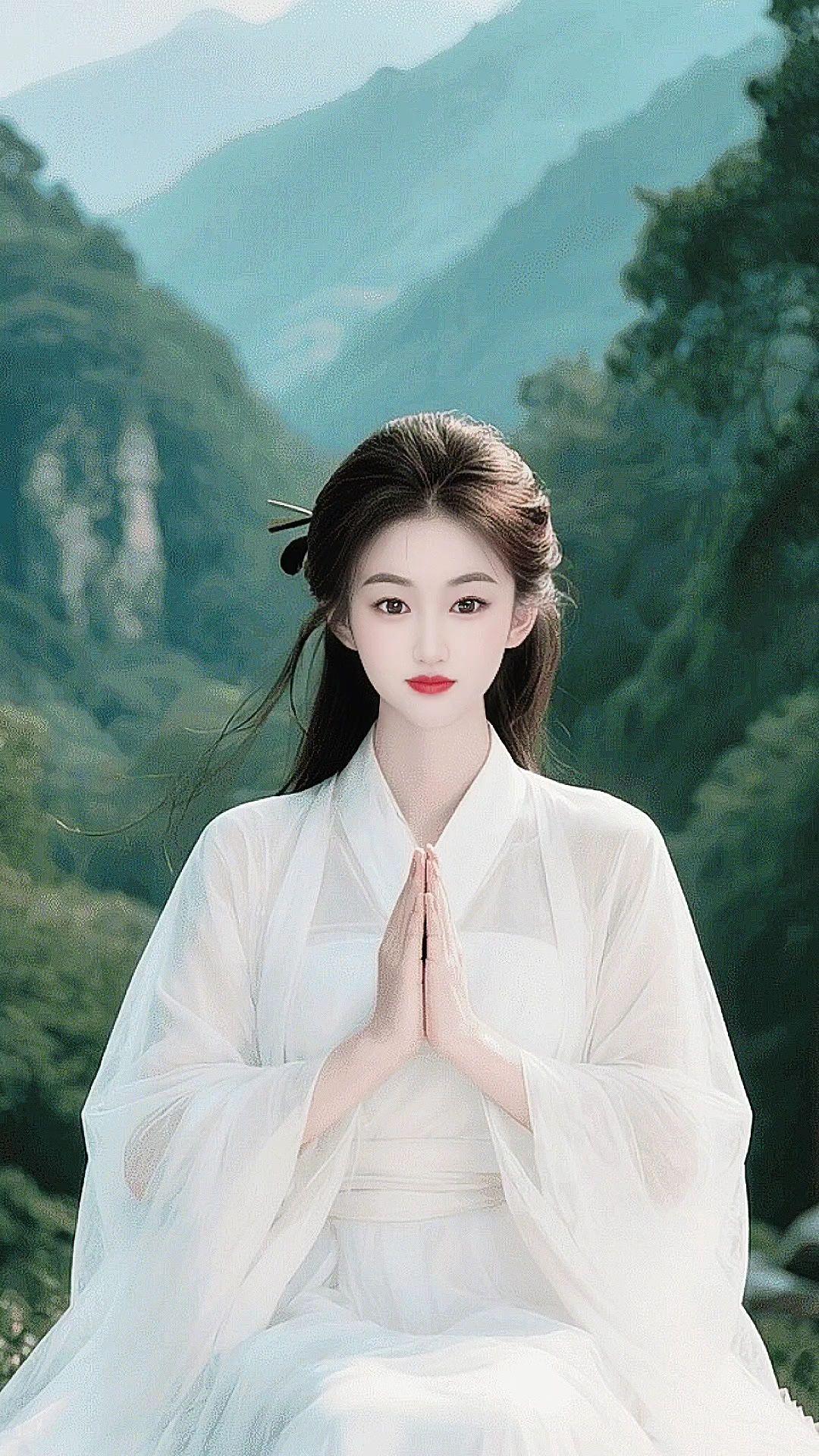 论汉服和中国山水的适配度 禅意古风 修行即修心 古风汉服美如画 东方美学