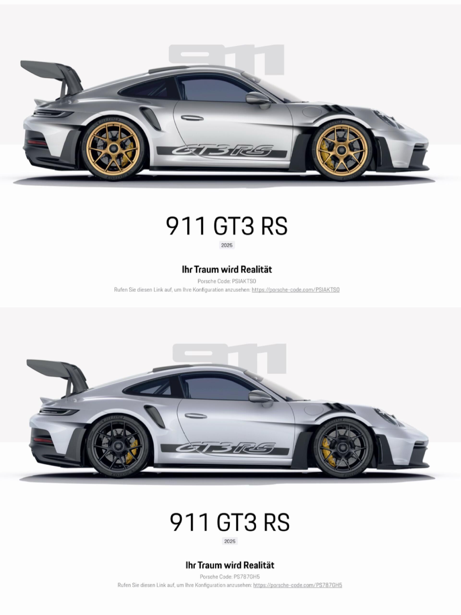 Porsche 992 GT3RS  GT银VS北极银你更喜欢哪个？