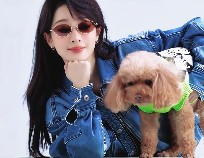 杨紫牛仔girl杨紫牛仔墨镜好酷杨紫牛仔cool girl 