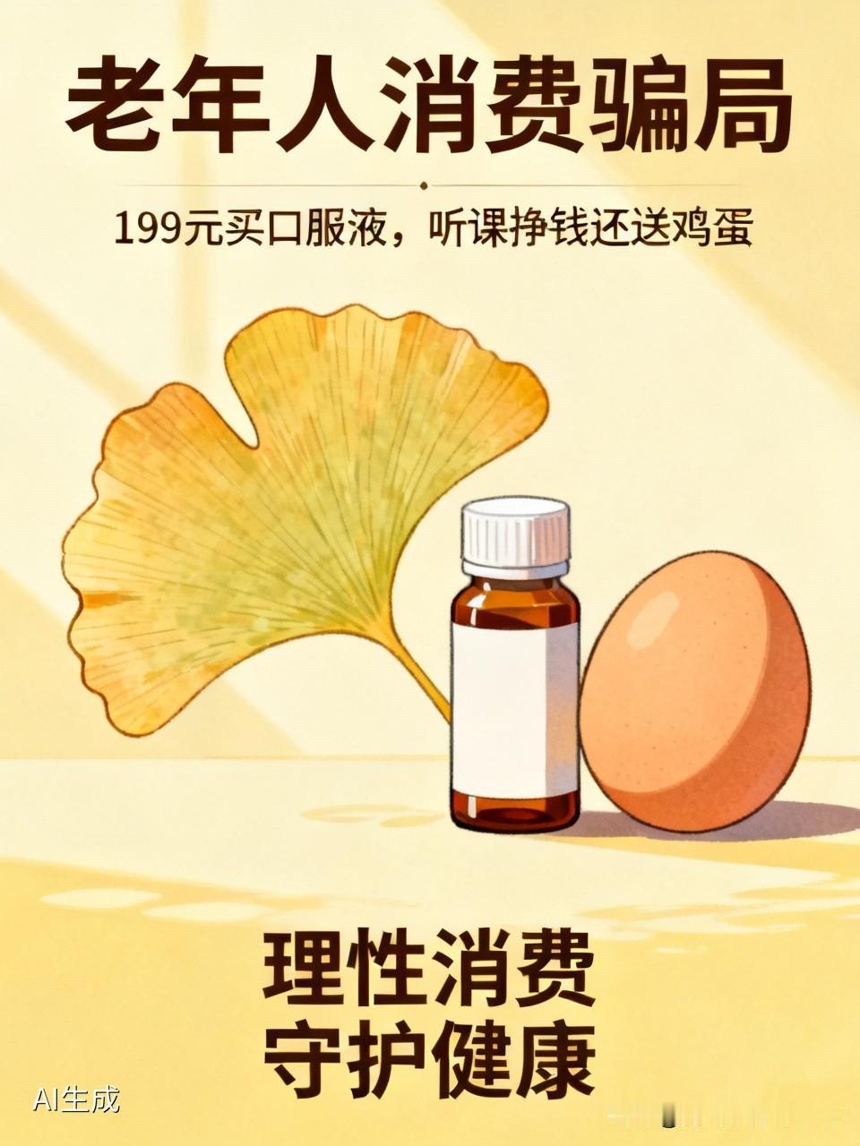 老年人就是这样被骗，被消费的，不花钱还挣钱，让我花了199元，买了一盒价值近千元