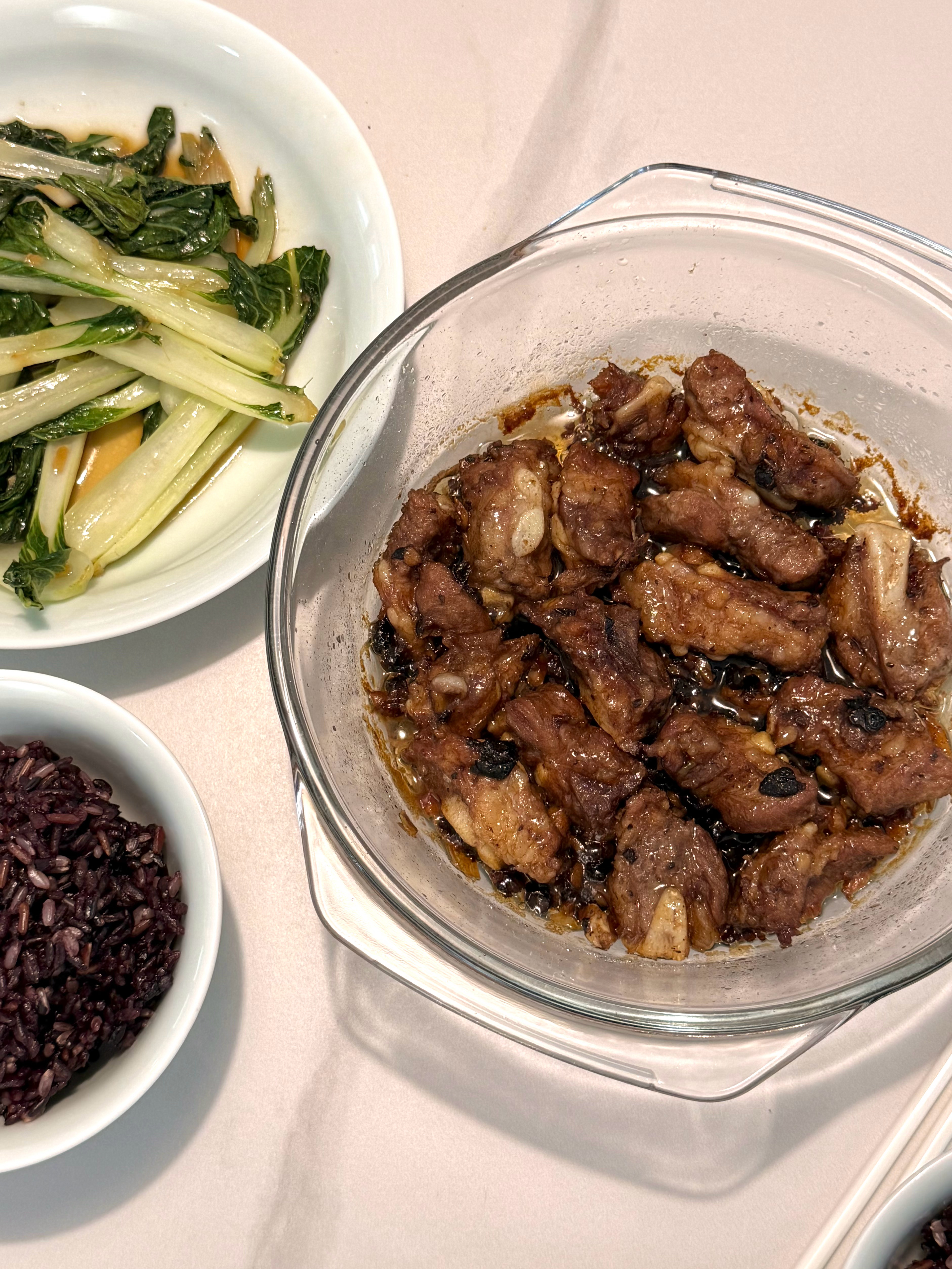 第一次做干蒸豆豉排骨就非常成功最近好幸福啊 ​​​