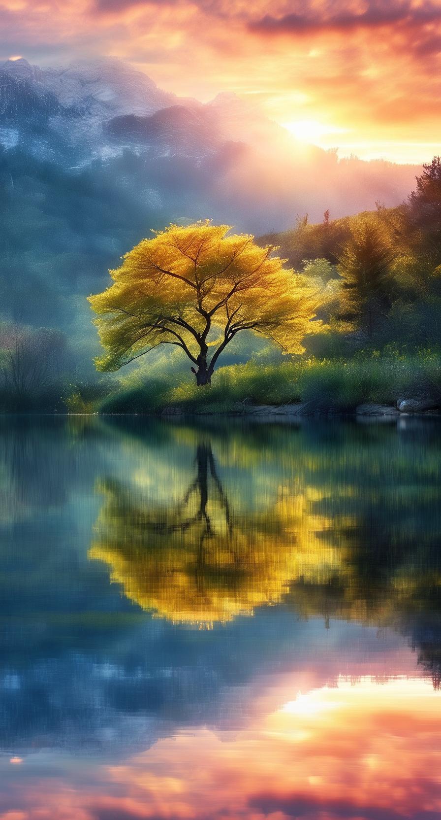 漂亮的倒影，好美的地方，高超的拍摄技术