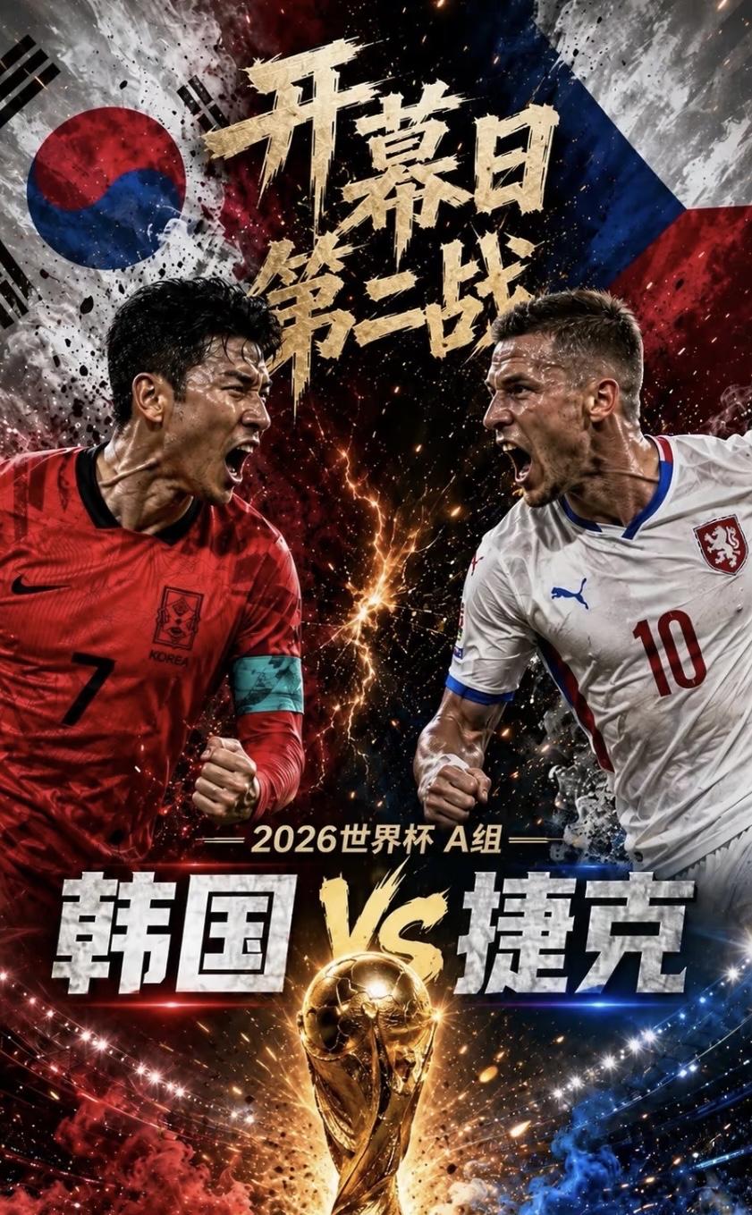 韩国队2:1胜捷克，比赛太精彩了，韩国队完美诠释了什么是顽强的意志。
捷克队整体