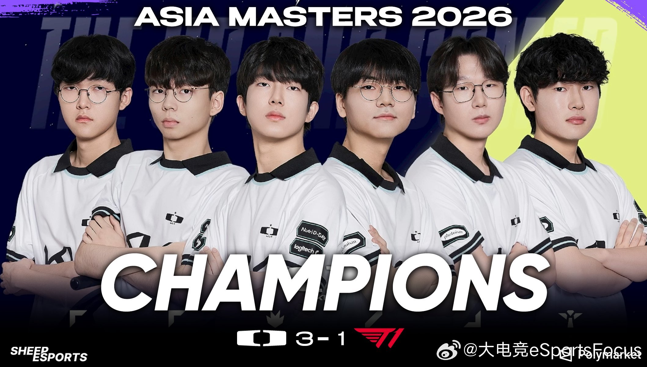 DK二队3-1击败T1二队拿到2026ASIA MASTERS冠军！LCK CL