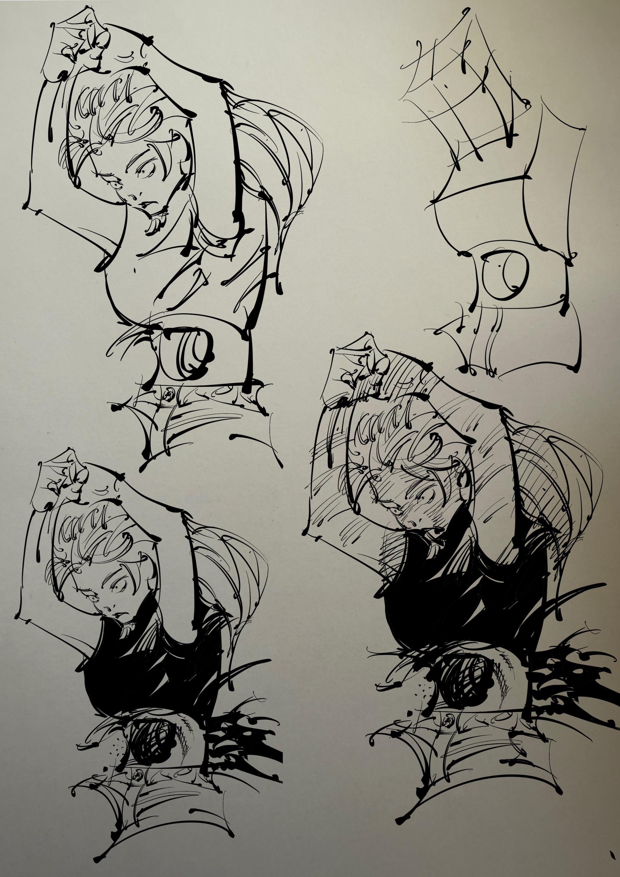 造型与概括。还是很多人问我独眼猫涂黑的原理，我用我自己的理解以及伯里曼...