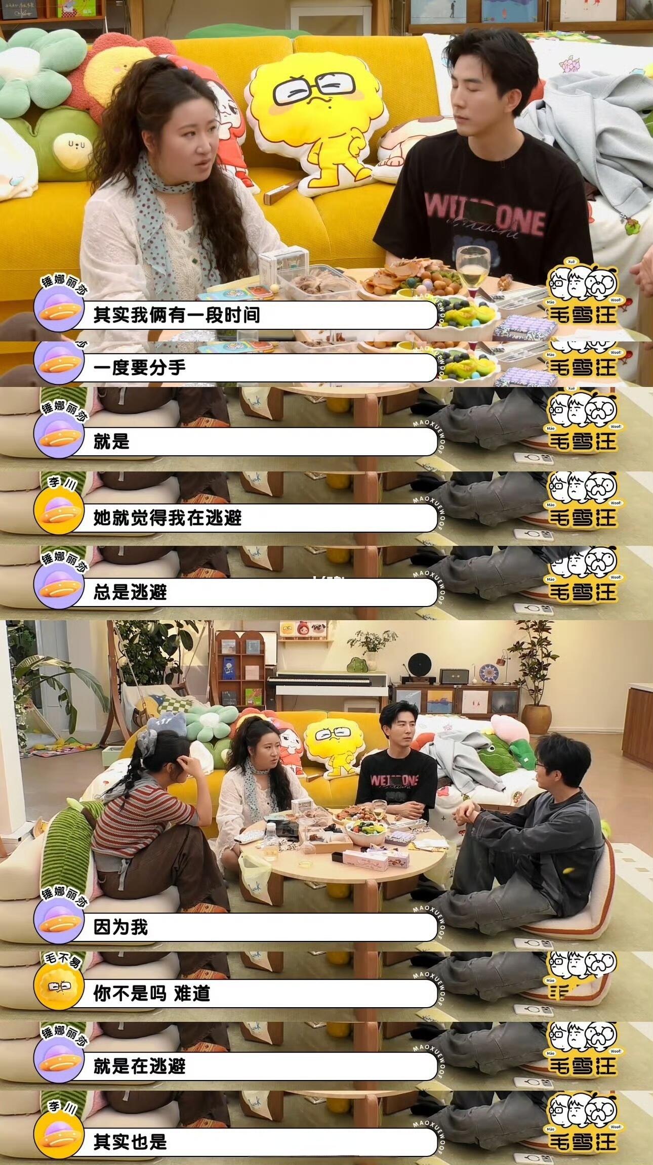 最近看完《毛雪汪》，锤娜丽莎聊她和李川差点分手这件事，想了许多。锤娜丽莎说，李川