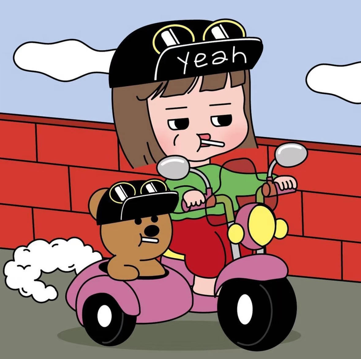 换个新头像，因为剪了同款短发[毕业快乐] 