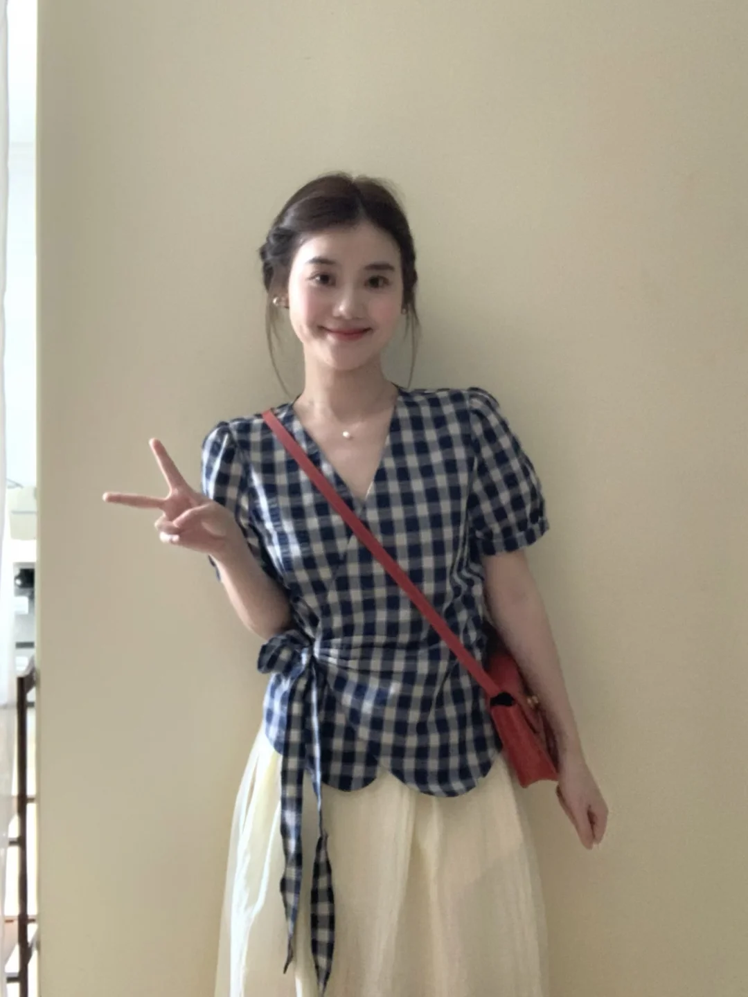 夏天的蓝白格子和小黄裙🐣