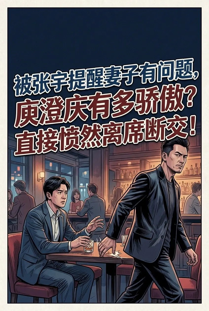 被张宇提醒妻子有问题，庾澄庆有多骄傲？直。接愤然离席断交！