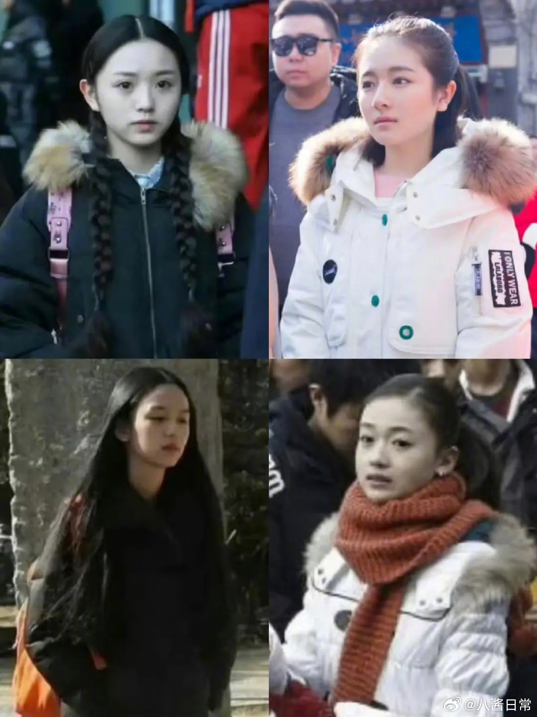 女明星艺考时的素颜照 ​​​