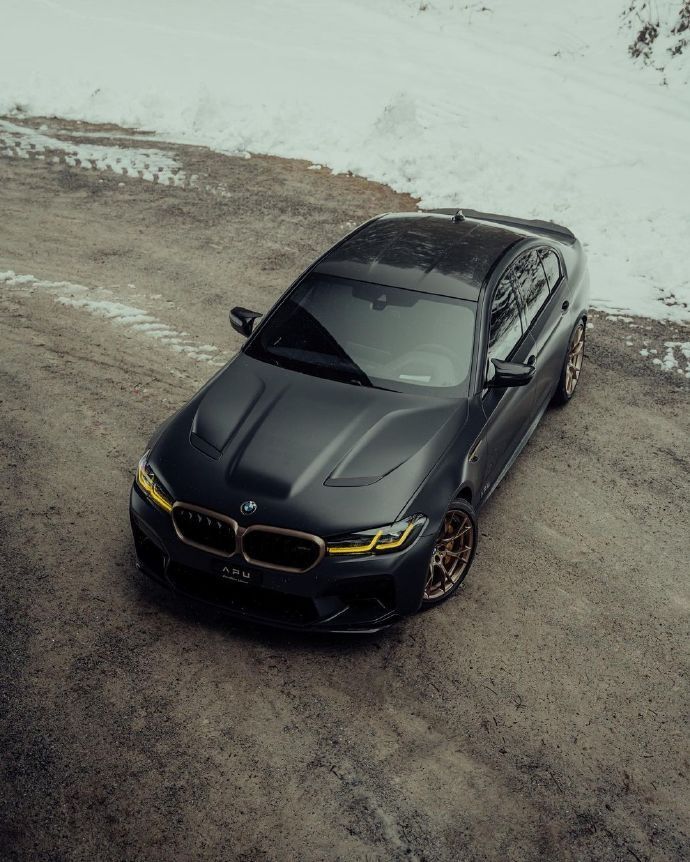 宝马 M5 CS，635匹马力 750牛米扭矩，0-100加速3秒，最高时速限制