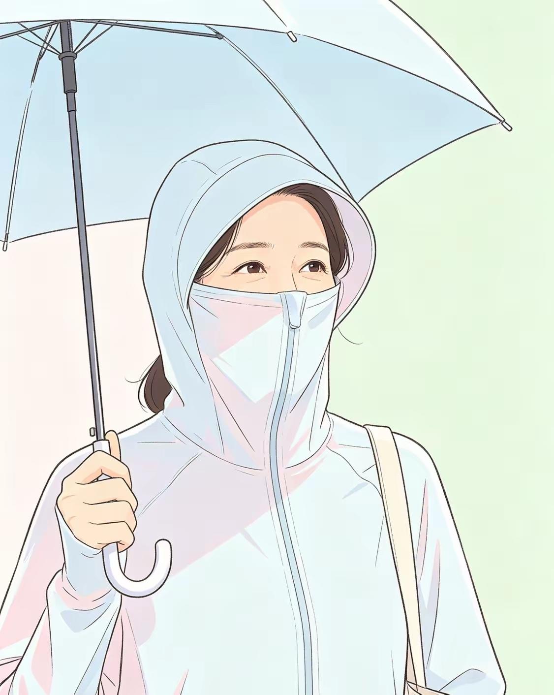 发现了吗？
夏天坚持出门全副武装防晒的人，
比出门懒得防晒的人，
皮肤白净显嫩，