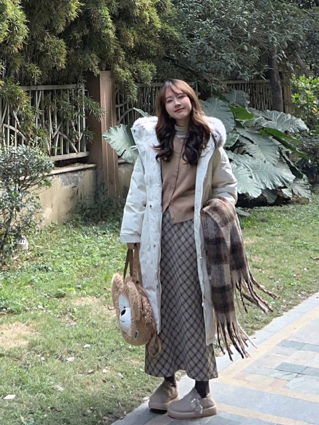 🍂秋冬脱了外套也好看！牛角扣羽绒服好温柔~