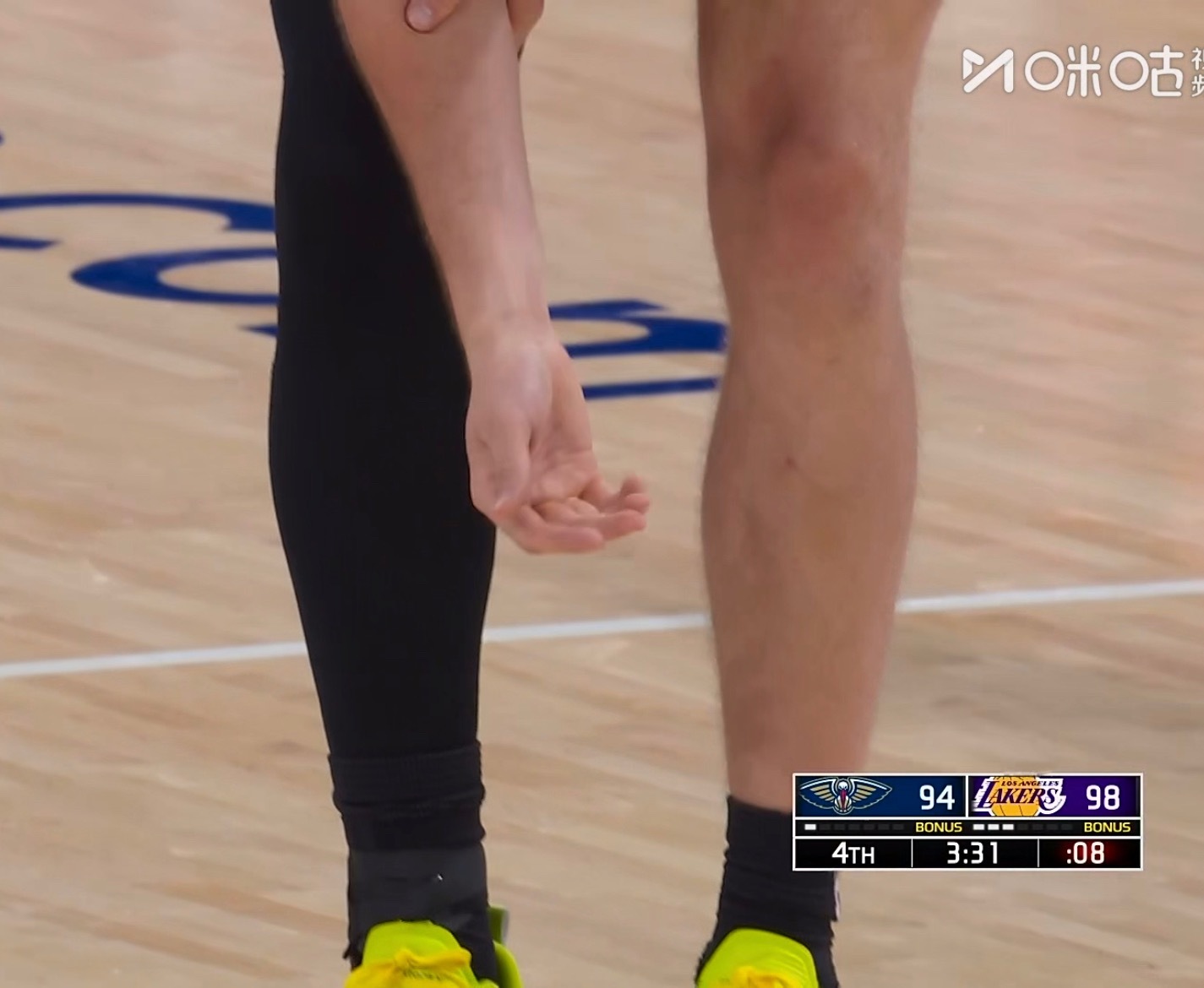 里夫斯手抖，锡安的球没那么容易切。 