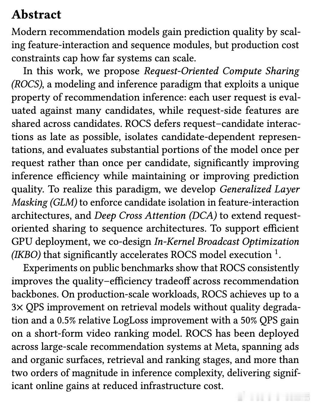 [LG]《ROCS: Request-Oriented Compute Shar