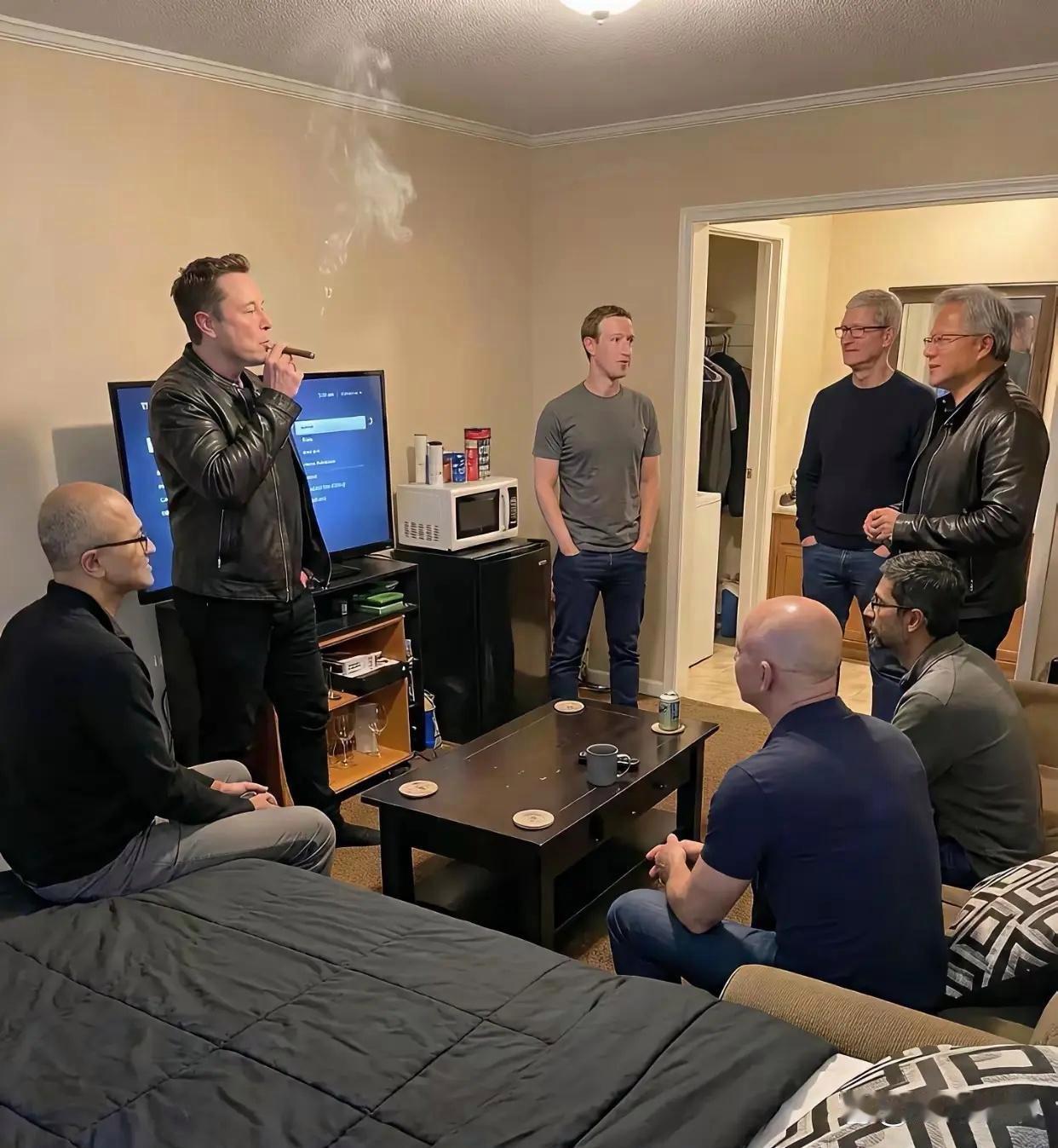 他们几个在一起聊的是不是都是世面和格局？ 