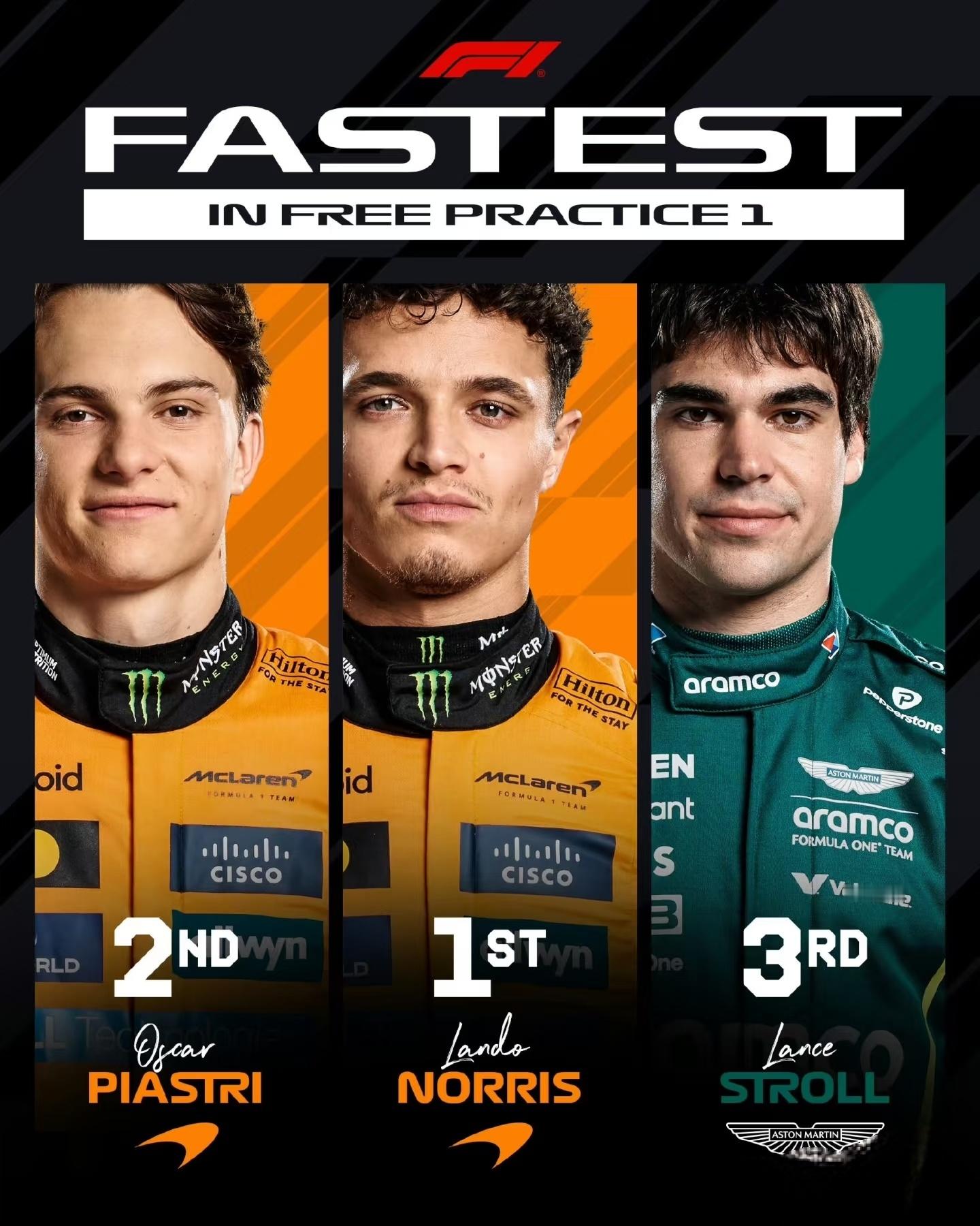 2025F1荷兰大奖赛 诺里斯在荷兰大奖赛的FP3中，多次刷新自己的圈速，最终以