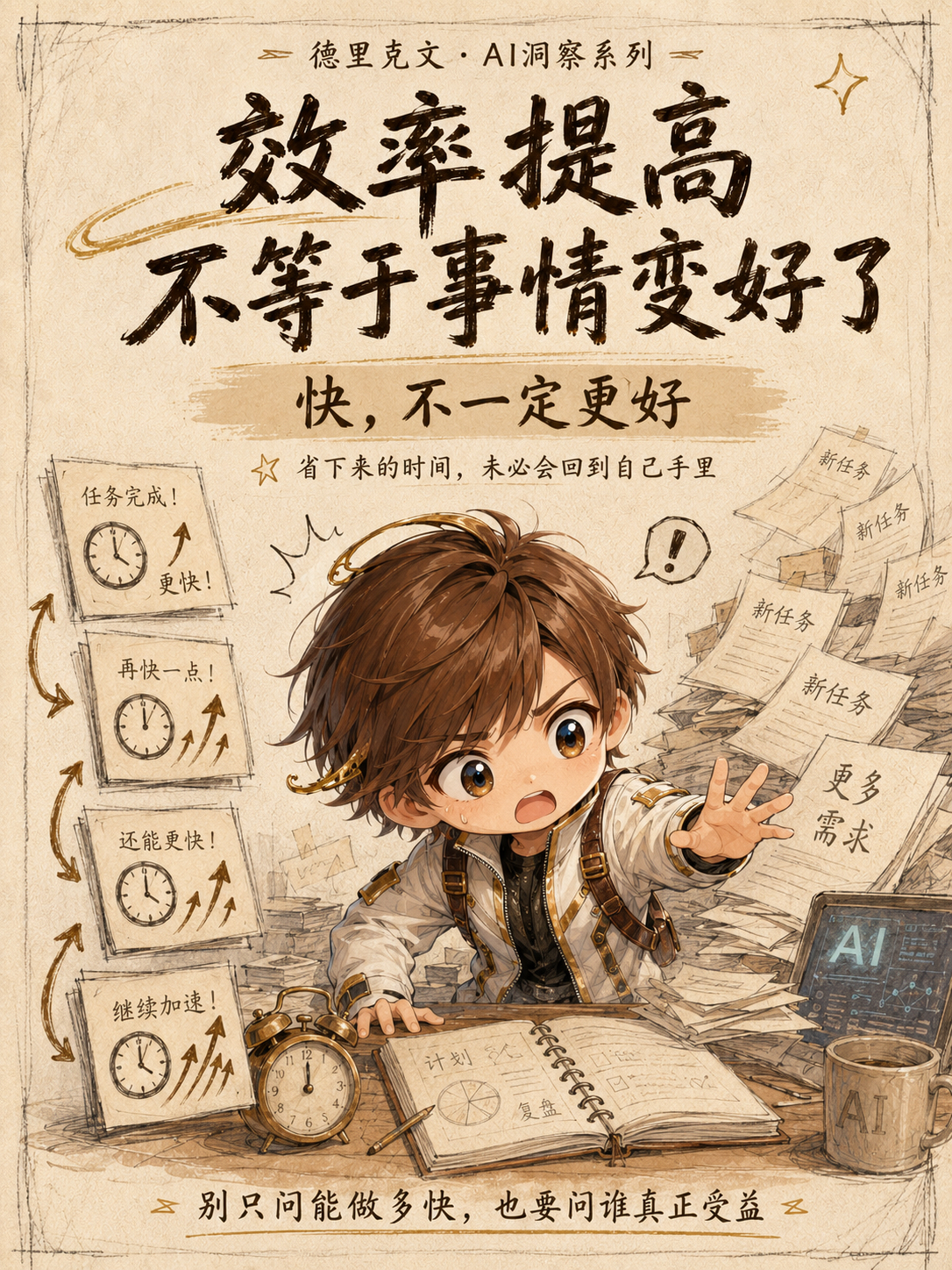 AI真正改变的，也许不是工作最近和几个朋友聊AI，大家谈得最多的还是工作有人担心