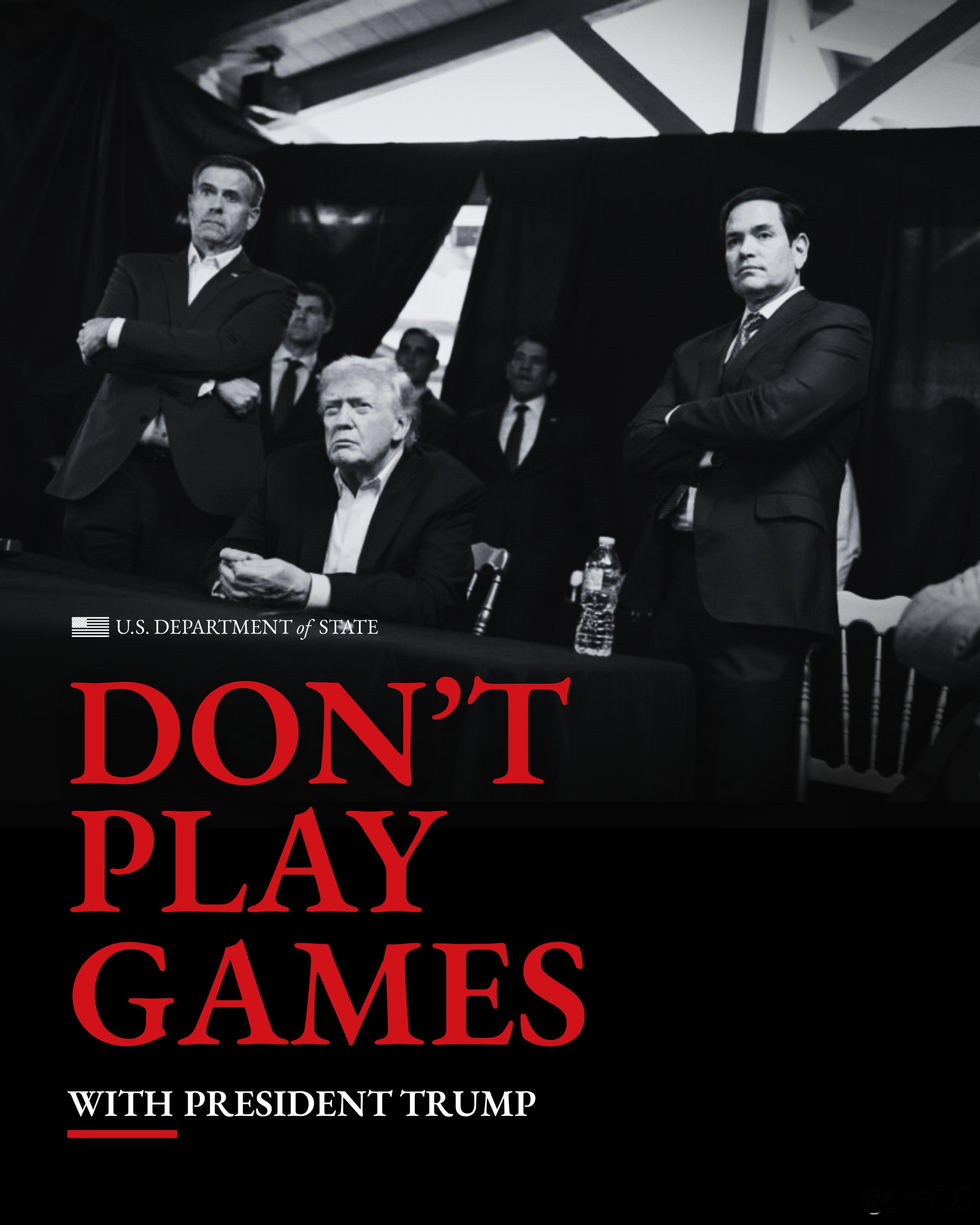 美国国务院：特朗普总统是一个实干家。如果你不知道，现在你知道了。“别人笑我太疯癫