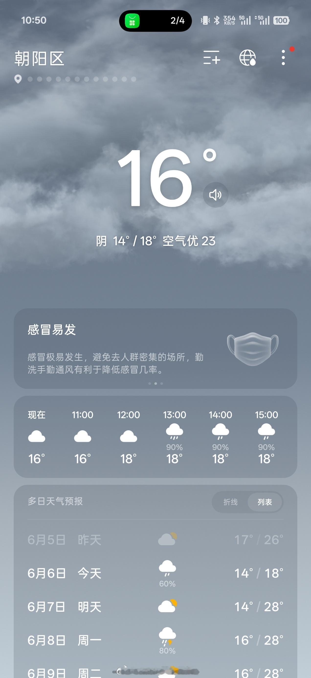 气温回到三月初…… 