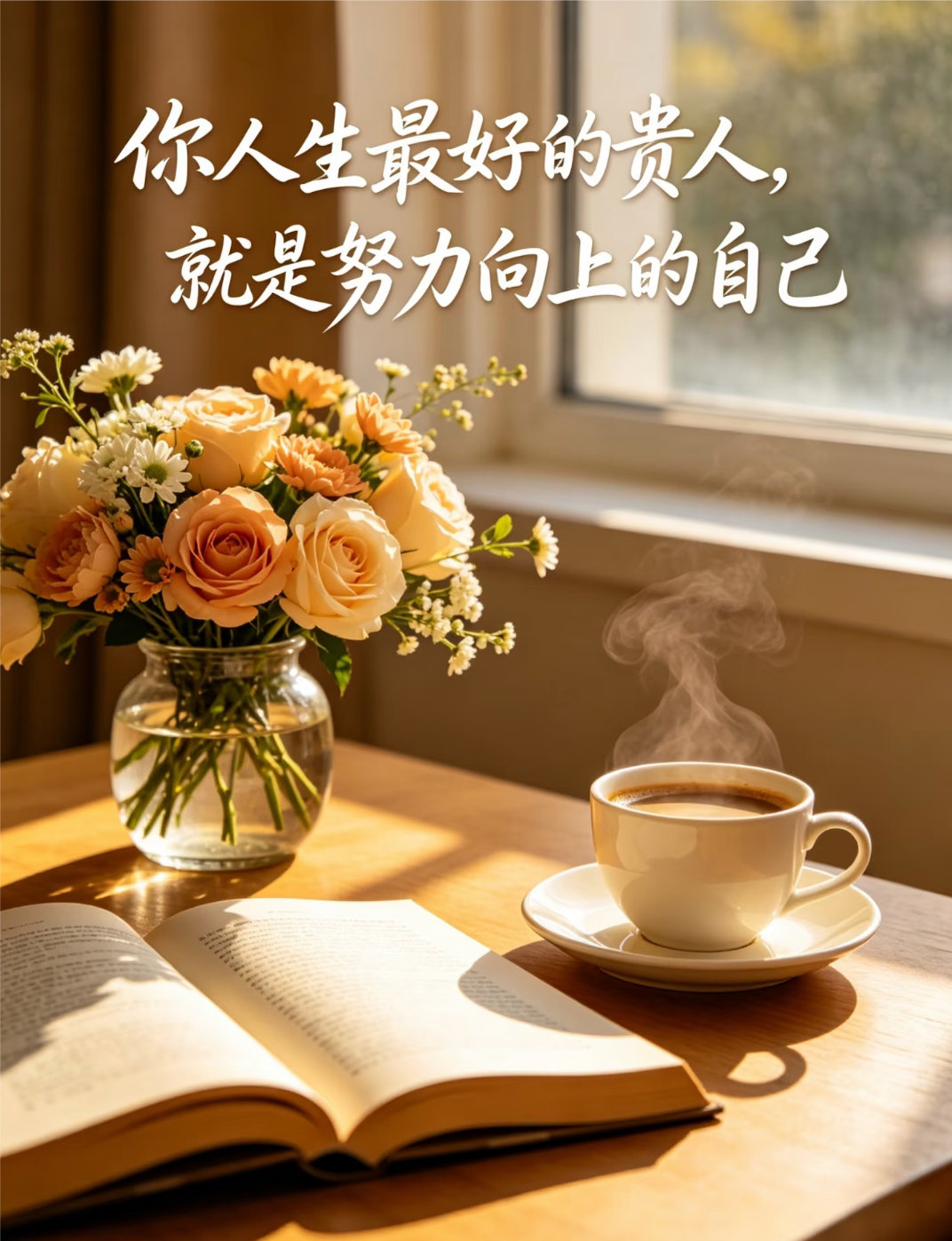 你人生最好的贵人就是努力向上的自己！ 