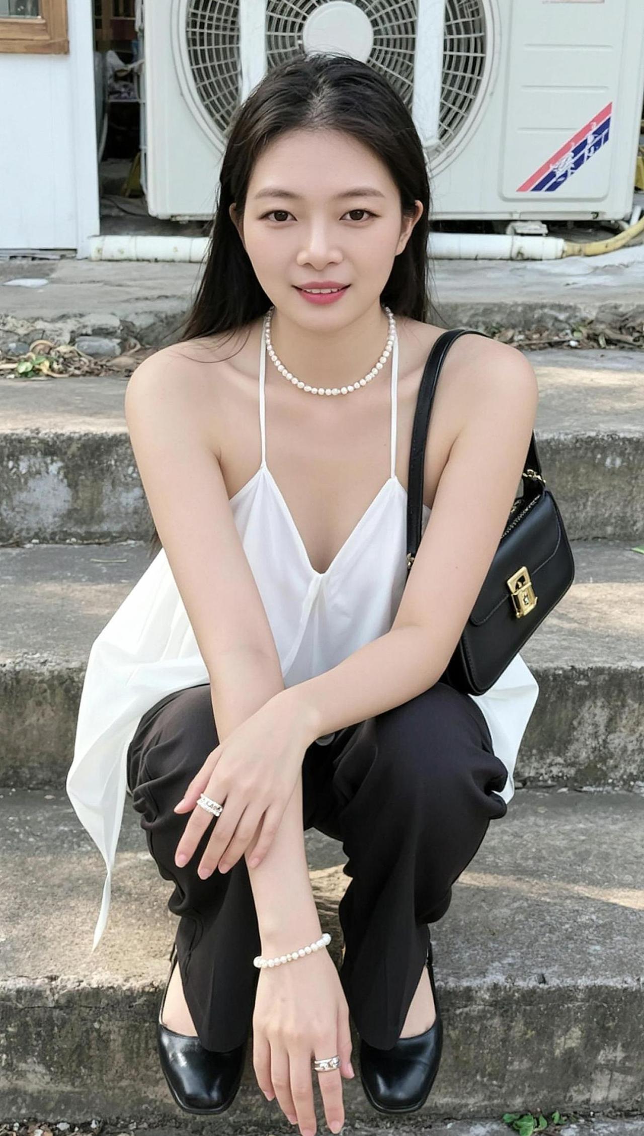 AI松弛感生活照 气质穿搭美出高级感甜美女孩上热门