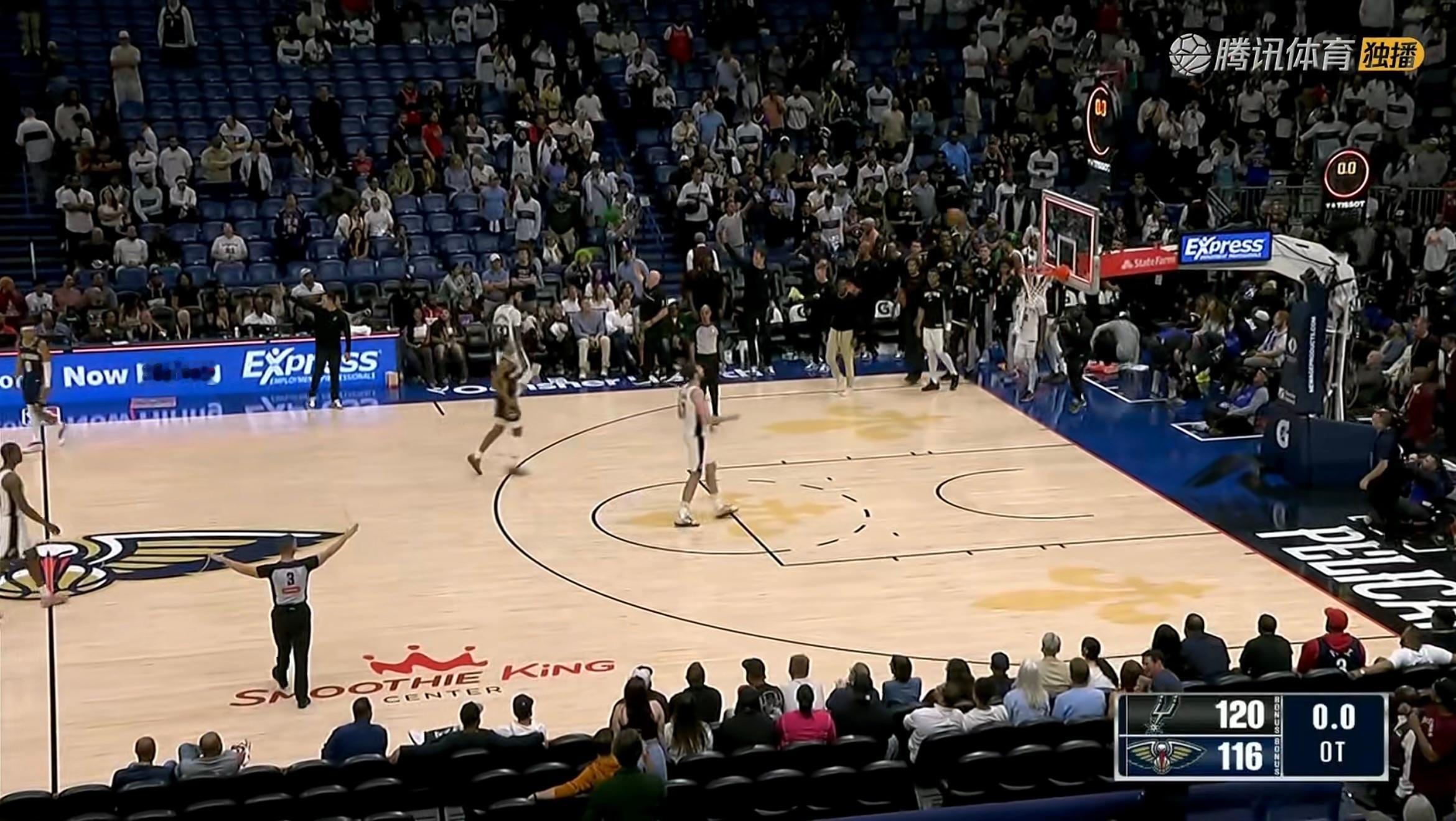 马刺120:116加时战胜鹈鹕！文班亚马砍下29分11篮板9盖帽超级恐怖准三双！