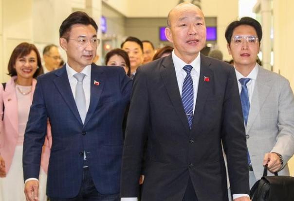 韩国瑜刚跑完欧洲，21日又要带跨党派民意代表去美国，明面上说是议会交流，明眼人都